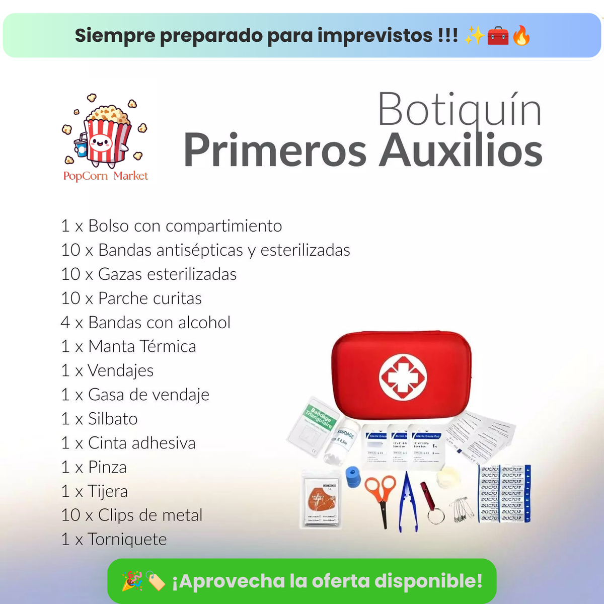 Botiquín Profesional De Primeros Auxilios
